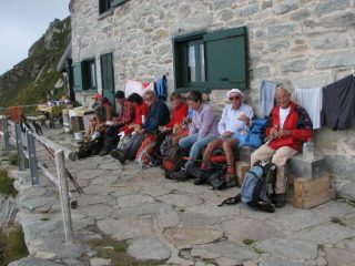 Il gruppo che è salito al Mombarone