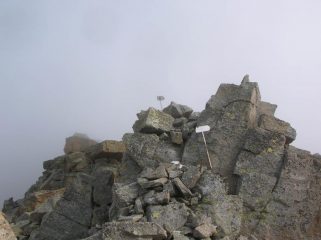 La sommità del Monte Unghiasse.