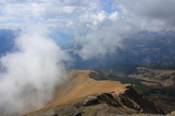 la cresta di discesa