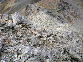 Cresta di discesa al Colle Occ. di Barasson