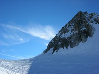 ..sulla ds. la breve linea di salita.. foto M.Conti