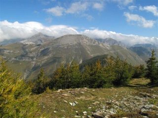 Dal crinale uno sguardo verso il Pertegà