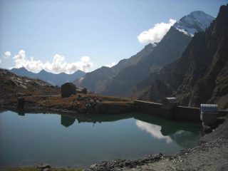 Il lago della Torre con a dx il M.te Lera