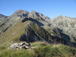 La cresta di salita alle P. Burè, vista dal M. Rosso