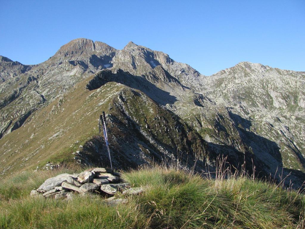 La cresta di salita alle P. Burè, vista dal M. Rosso