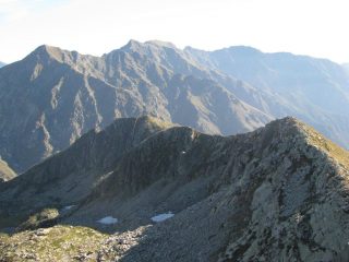 La cresta vista dalla cima della P. Occ. dei Burè