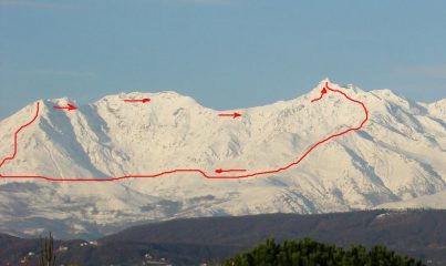 percorso anello Quinseina Verzel su foto del 10gen09