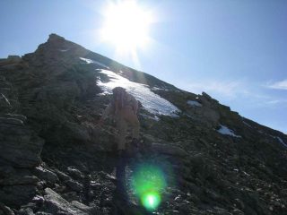 Ultimi passi verso la cima