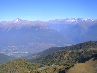 panorama dalla cima del Campaggio