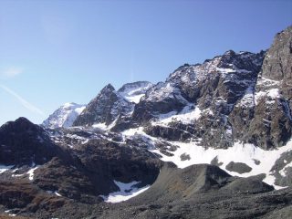 Punta Maria e la Croce Rossa dal rifugio