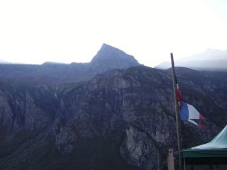 Punta Turo al tramonto dal rifugio Città di Ciriè