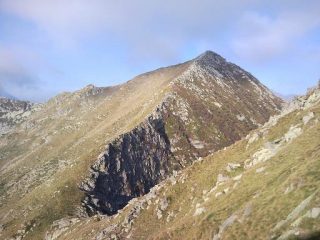 Punta Chaparelle da sopra colle Gruvera