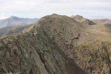 la vetta vista dall'anticima