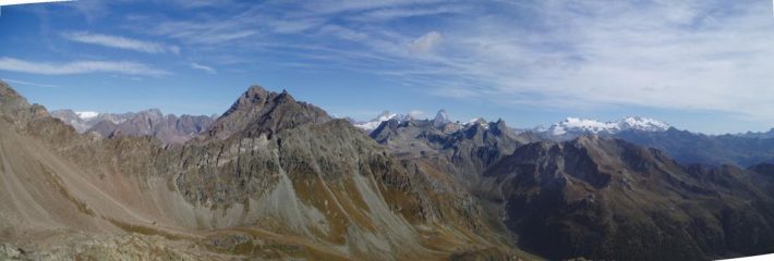 panorama  con cervino rosa ecc