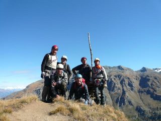 alla uscita della ferrata