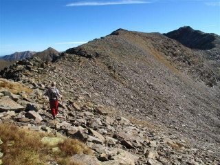 Sul crinale verso la cima di Collalunga