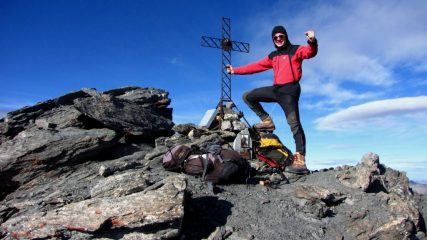 io in vetta alla Cima del Pelvo (11-10-2009)