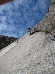 Il diedro del terzo tiro.