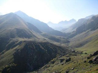 il lungo vallone di salita