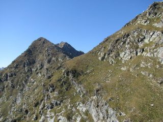Verso il Col Finestra con la Punta Moriondo