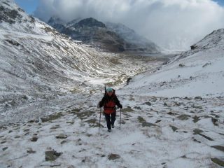 Salendo nella neve