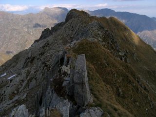 La cresta in direzione di Punta del Mariasco
