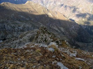 Verso la Bura at Talurn, a sx il lago Creus