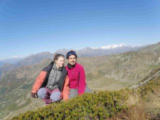 In cima alla Torretta con il Monte Rosa sullo sfondo