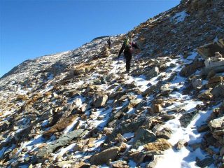 La neve che ha reso più adrenalinica la salita
