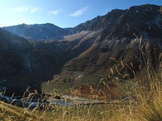 La zona dello Scarfiotti e la strada che sale al Sommeiller