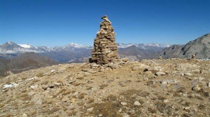 L'ometto di vetta, anche oggi gli Ecrins