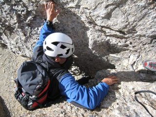 Il passaggio del masso incastrato
