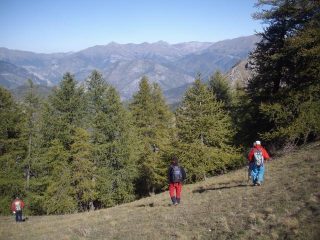 in discesa sotto la Baisse de Chiay