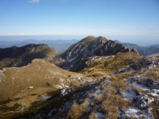 dalla Ciuajera verso sud est, la cresta dell'Antoroto