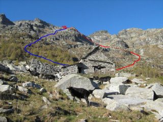 B- variante salita R-percorso normale