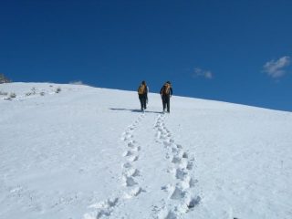 Ultima salita verso la vetta