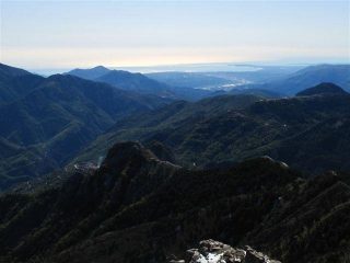 Vista verso Nizza e da dove siamo saliti