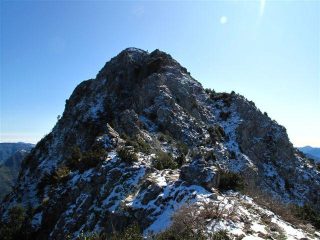 La cima vista dal colletto