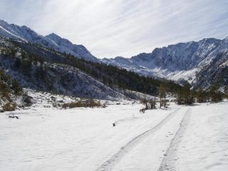 conca del Pra' oggi innevata
