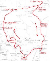 cima Loit anello percorso