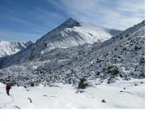 Pesaggio invernale.il ritorno a valle.