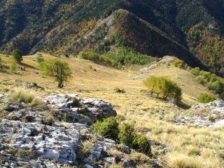Il canalone dall'alto