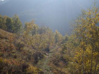 verso la fine della discesa