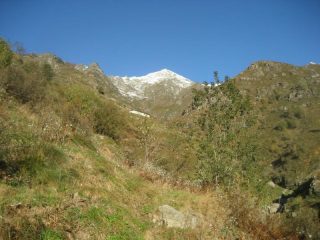 Il Pizzo del Moro fotografato sul percorso di salita