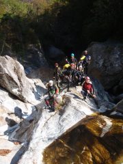 gruppo alla fine del canyon