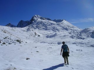 Poco sotto l'anticima