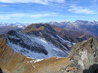 Panorama salendo nel canalino