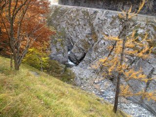 Il Garb del Butaù dove entra il fiume, dopo è asciutto