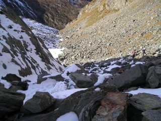 tratti innevati lungo il percorso