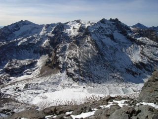 Lago di Savine, Col Clapier, sfondo Niblè-Ambin